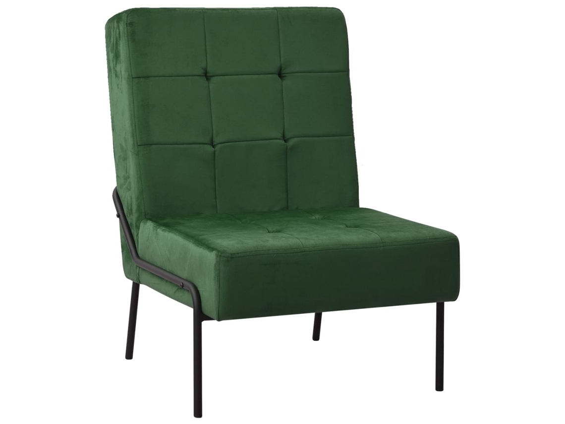 Vidaxl Cadeira De Descanso 65x79x87 Cm Veludo Verde-escuro