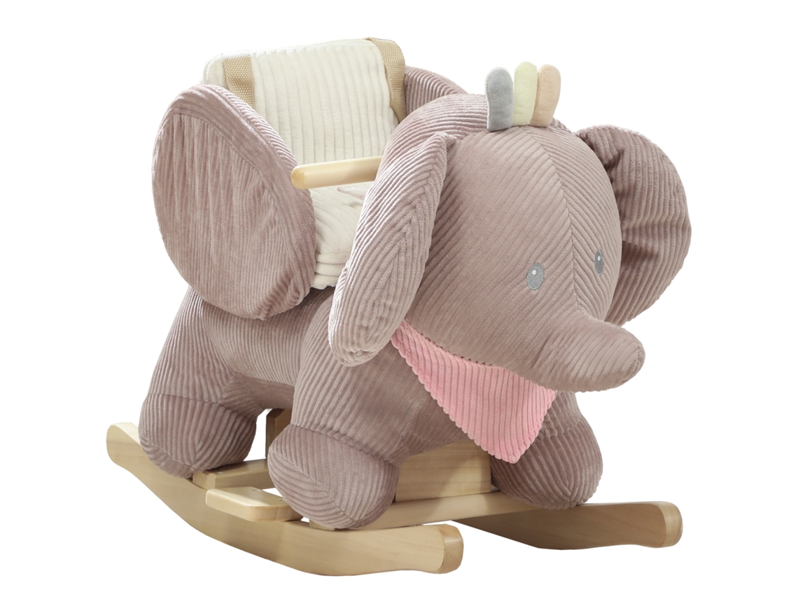 Balanço Elephant Madeira, Filhos Interativos, 1,5-3a, 65x35x50cm, Marrom-qaq