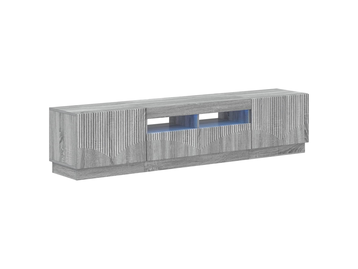 Vidaxl Armário De Tv Led De 5 Peças Sonoma Cinzento