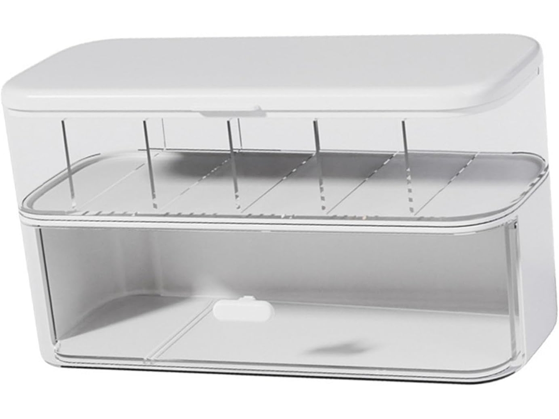 Organizador de Cabos de Mesa com 12 Compartimentos e Tampa para Gaveta. SFUSHOS