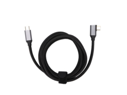 Cabo Usb c Pd 100w, Transmissão 10gbps, Nylon Trançado, Ângulo Reto. EOOCOO