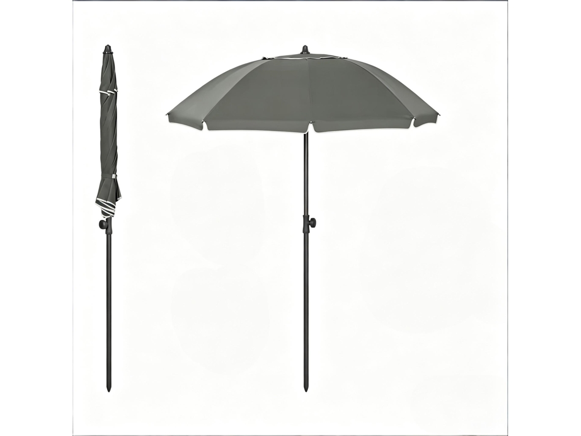 Guarda-sol Moderno Dobrável Para Praia, Jardim E Exterior (apenas Unidade Incluída)