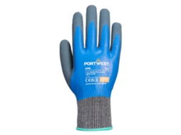 Luva Anti Corte Liquid Pro Hr Segurança E Aderência Superior / Azul / L Portwest