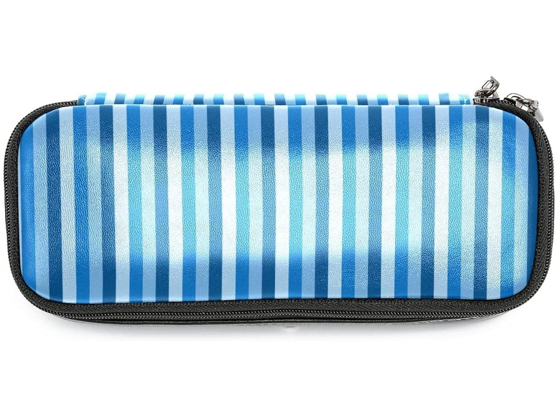 Lápis grandes azuis, marcadores e maquiagem, ideais para escola, carteira, adultos e meninas.