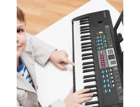 Homcom crianças piano 37 teclas teclado eletrônico jogo de piano