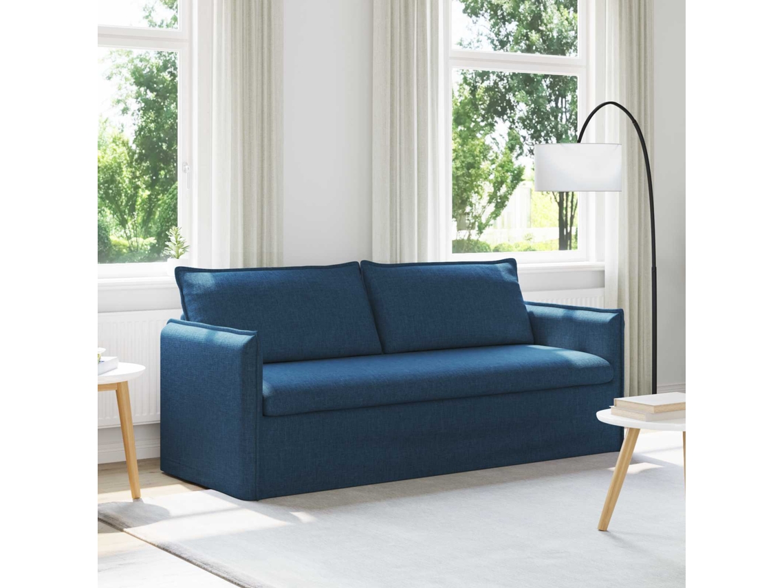 Vidaxl Sofá Azul 196 X 82 X 85 Cm Tecido