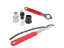 Conjunto De Ferramentas De Reparo E Manutenção Para Bicicleta Com Chave, Removedor De Cassete E Base Inferior