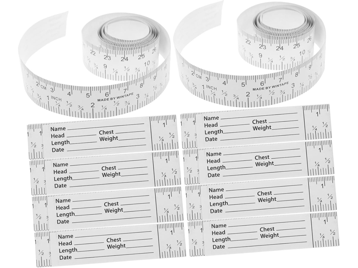Conjunto de 10 réguas de medição Kallory, réguas de papel com graduações em centímetros para arquitetura, construção e outros setores.