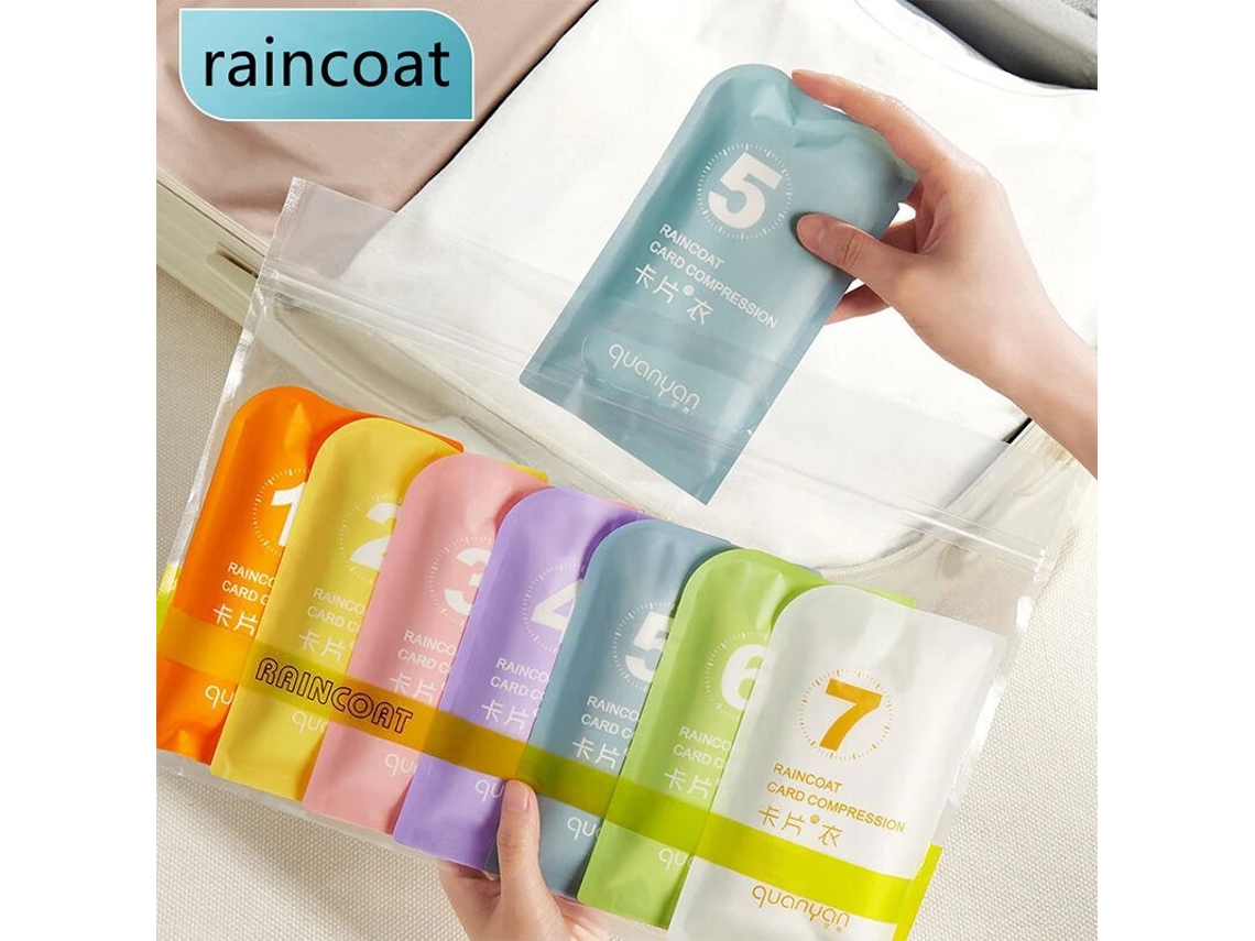 Capa De Chuva Portátil Espessa Branca Ipree Para Viagens Uso Externo Impermeável Descartável Para Camping Para Homens E Mulheres