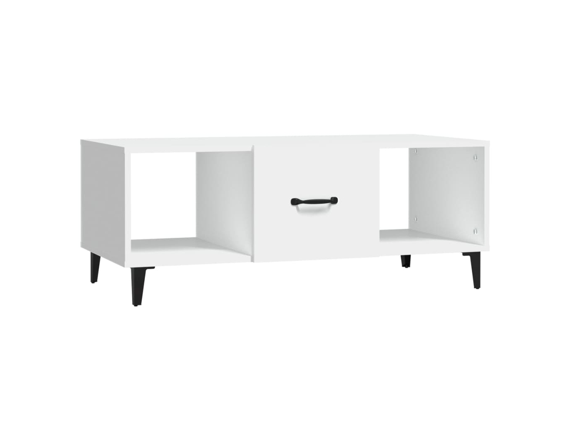 Mesa de Centro 102x50x40 Cm Madeira Processada Branco MAISON EXCLUSIVE