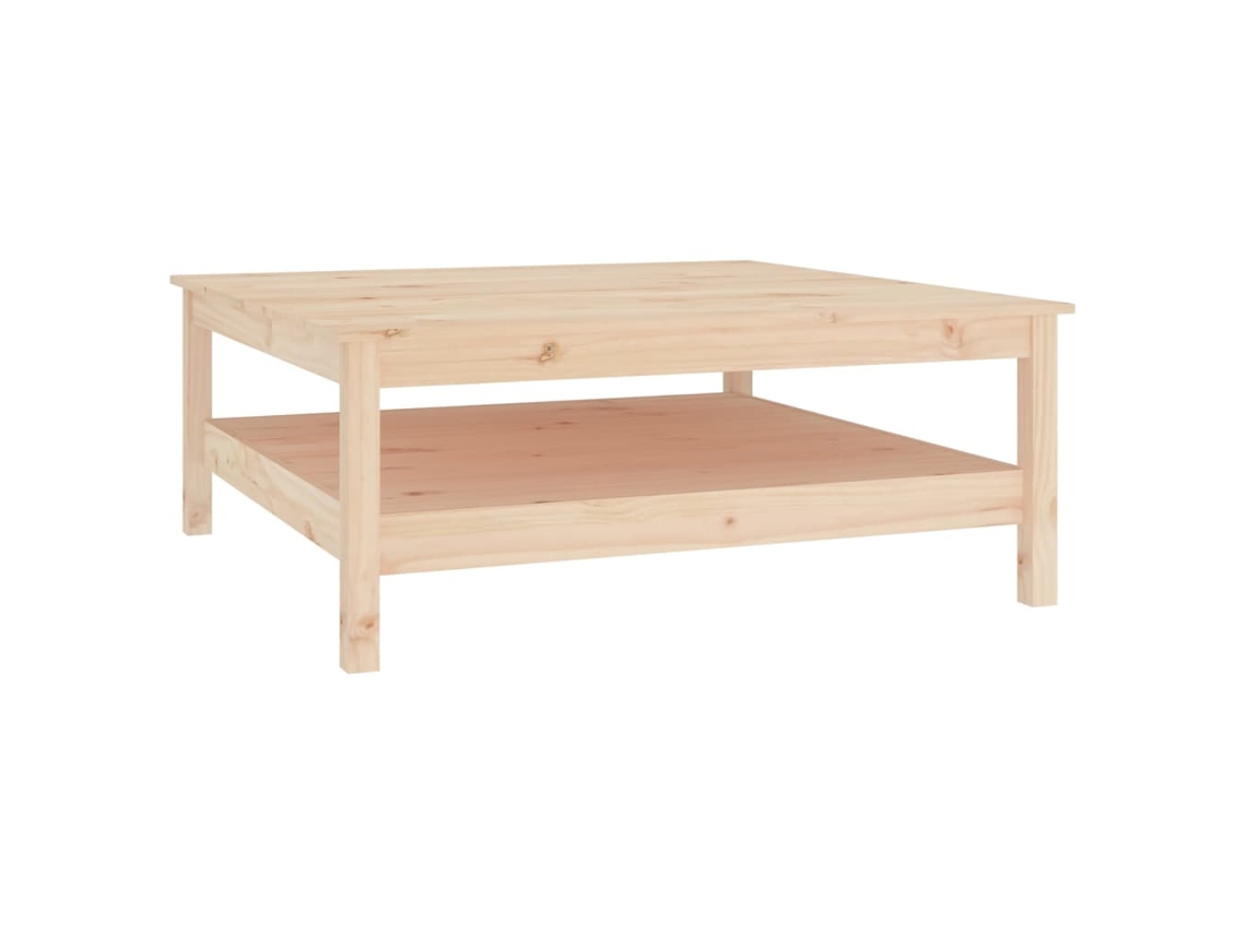 Mesa de Centro 100x100x40 Cm Madeira Maciça de Pinho MAISON EXCLUSIVE
