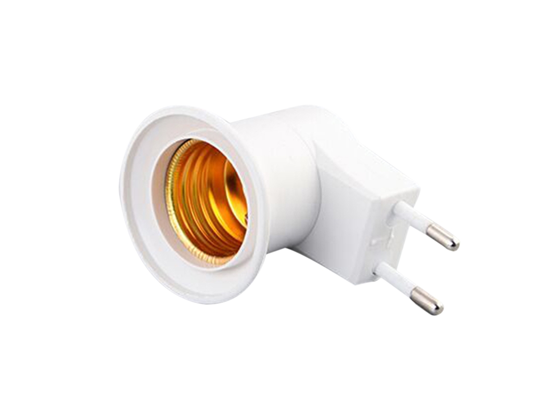 2/4/6 adaptadores EU plug para E27 com botão on/off portátil lâmpada LED | S/MARCA