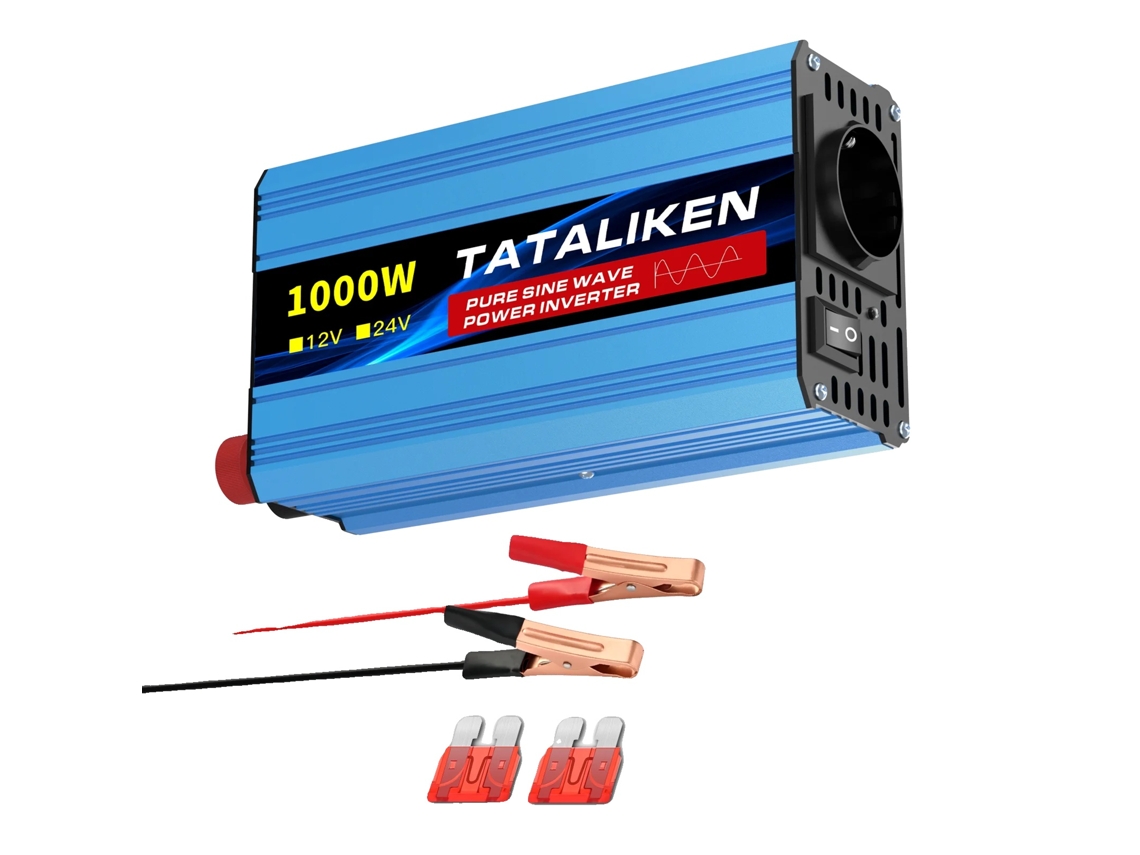 Inversor, 4 Tomadas Eu, Ventilador Com Termostato Automático, 1000w Ue