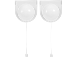 Veemoon Kit Com 2 Luminárias Noturnas De Led A Pilha, Sem Fio, Suporte