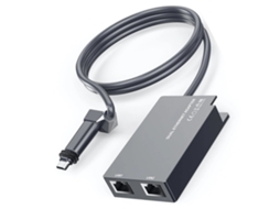 Yuru adaptador Ethernet 2 Portas 1gbps Rj45 para Gen 2 V2 Suporta 2 Dispositivos Conectividade com Fio