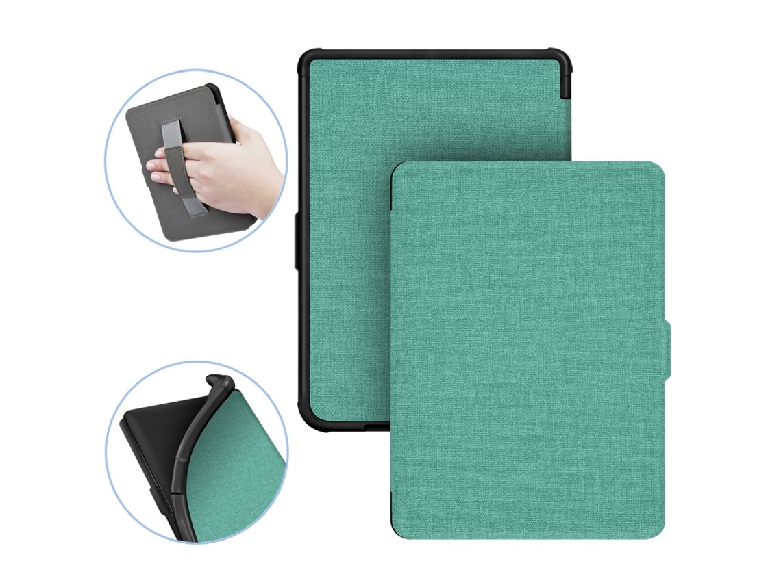 Capa Protetora Para E-reader Compatível Com Kobo Clara Hd 2018 6 Polegadas Verde Elysve