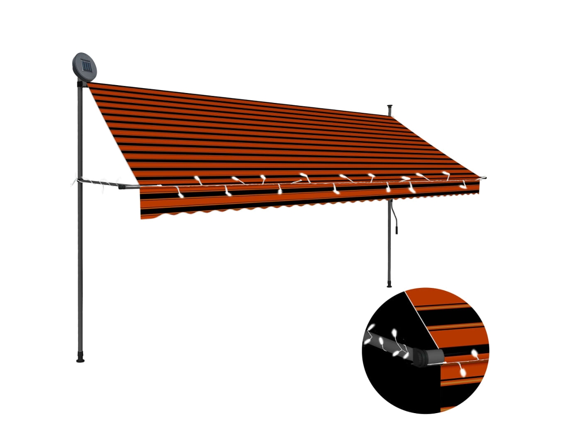 Retractable Awning, Retractable Awnings Vidaxl Multicolor Tecido (n/a)