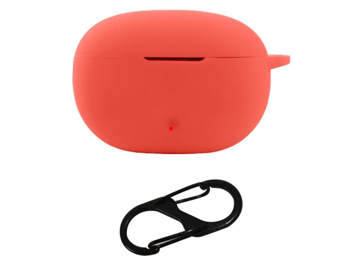 Capa De Silicone Com Fivela Para Beats Studio Buds Plus Vermelho Brilvibera
