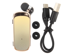 Fones de Ouvido Inalámbricos Retráteis Bluetooth 5.2 com Clipe para Esportes e Condução, Amarelo Degradê | S/MARCA