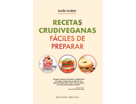 Livro Recetas Crudiveganas Fáciles De Preparar de Jennifer Cornbleet (Espanhol)