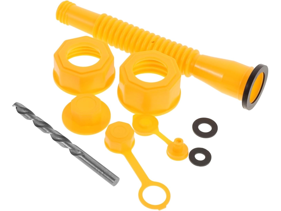 Tampas Protetoras Amarelas Antiderrapantes Para Porcas Sextavadas, Kit De Bico Para Latas Com Broca 8mm, Tampa De