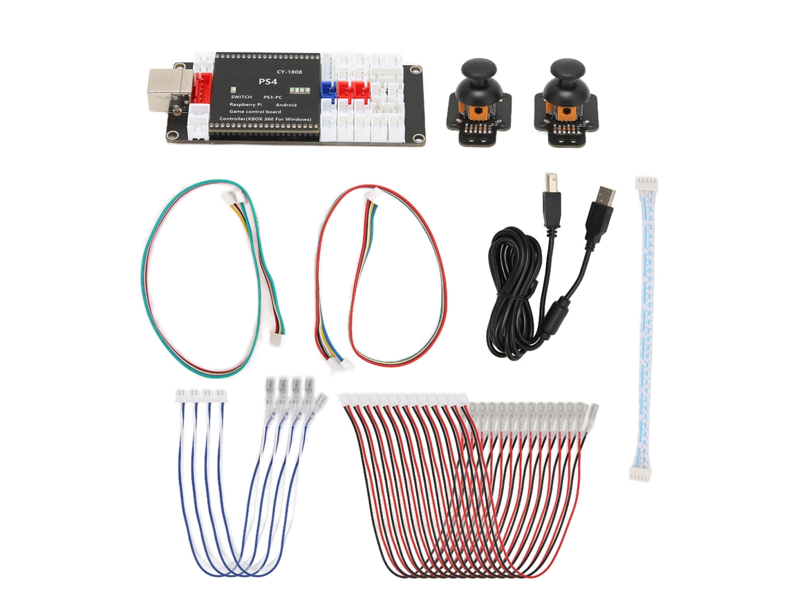 Controlador de jogos USB arcade, sem atraso, com placa de codificação, CHABERLU