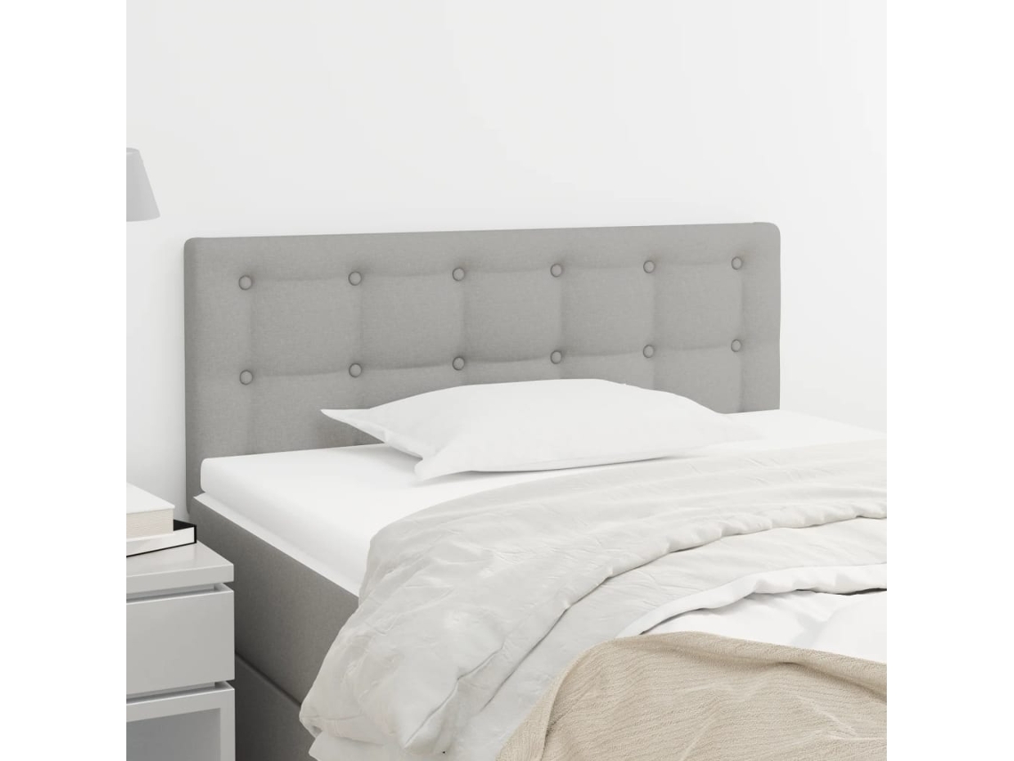Cabecero de tela 80x5x78/88 cm Gris Claro