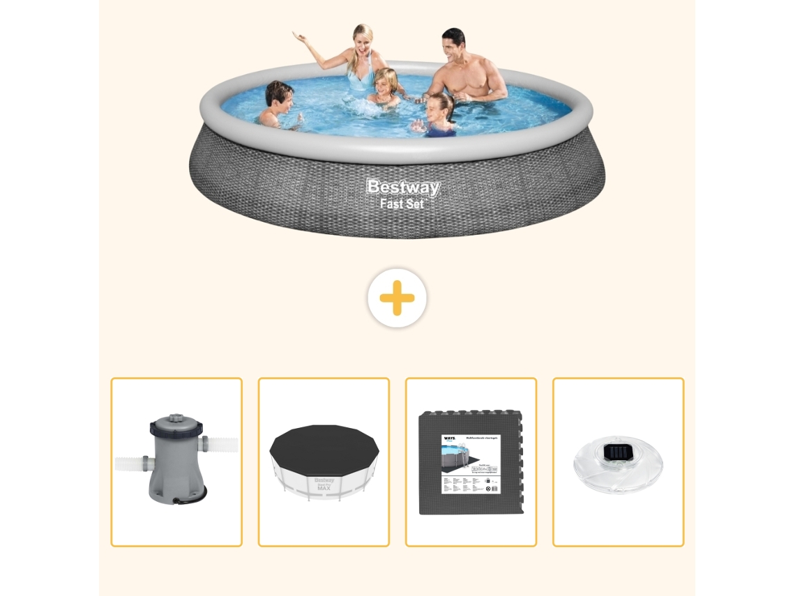 Bestway Piscina Bestway Fast Set Redonda - 396x84 Cm - 5-peças S312