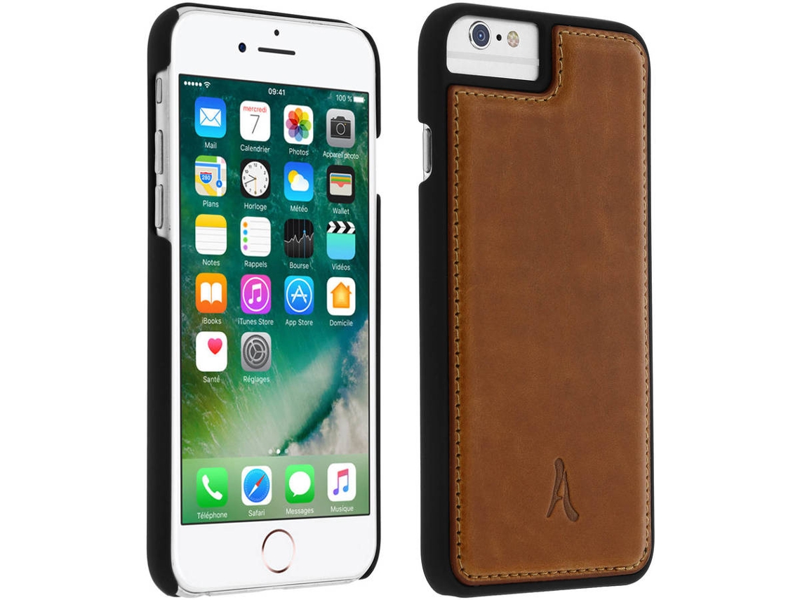 Capa iPhone 6 Plus, 6s Plus, 7 Plus, 8 Plus AKASHI Leather 