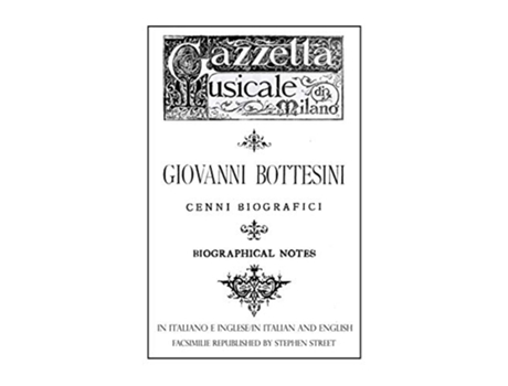 Livro Giovanni Bottesini Cenni BiograficiBiographical Notes de Cesare Lisei Giovanni Bottesini (Inglês)
