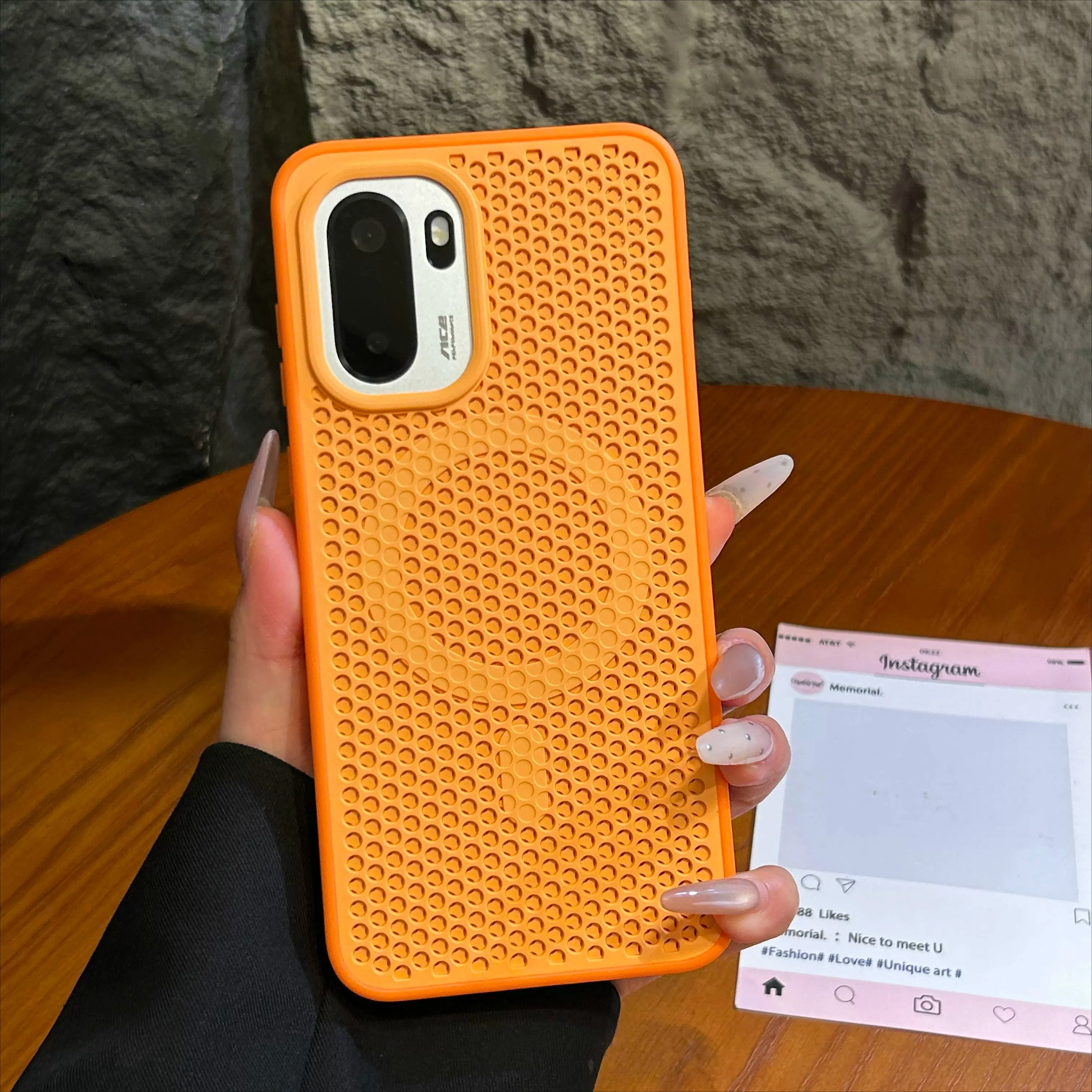 (laranja, Oneplus 15r) Capa Rígida De Policarbonato Para Celular, Compatível Com Encaixe Magnético Magsafe, Resistente A Impactos E Quedas.