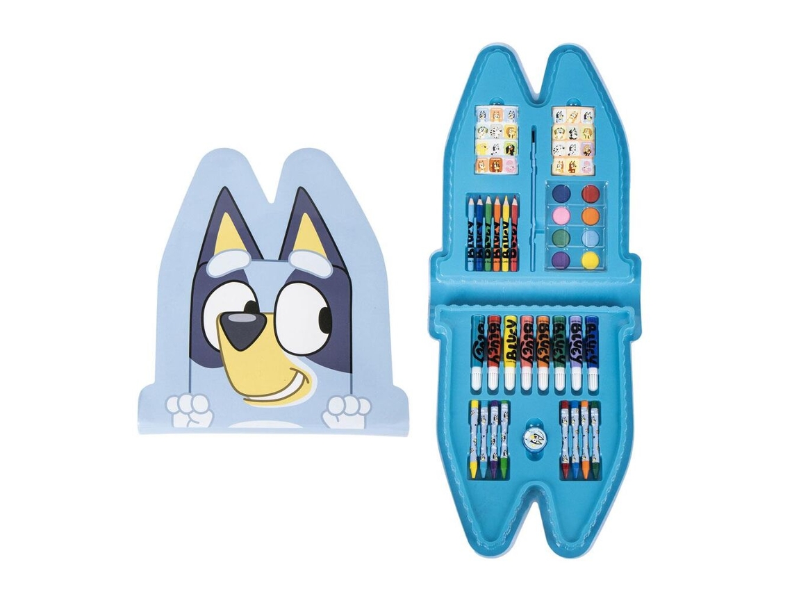 Conjunto De Papelaria Bluey Colouring Cerdá