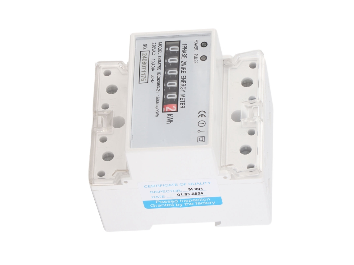 Laxiscreed Medidor De Energia Led 4p Monofásico Para Trilho Din, Conta Consumo De Eletricidade