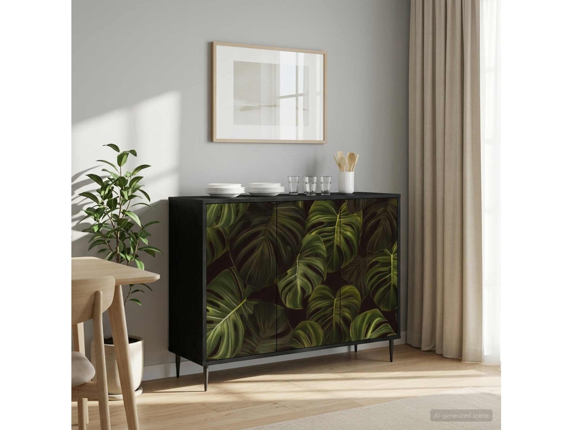 Vidaxl Buffet Elburg Carvalho Preto 102 X 33 X 76 Cm