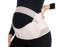 Cinto De Suporte De Barriga Para Mulheres Grávidas 3 Em 1 Protetor Pré Natal De Maternidade Para Aliviar A Dor Rosa Yunzii (barriga 90/120 Cm)