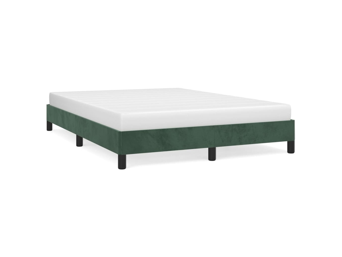 Bed Frame, Bed Frames Vidaxl Verde Veludo (140 X 200 Cm)