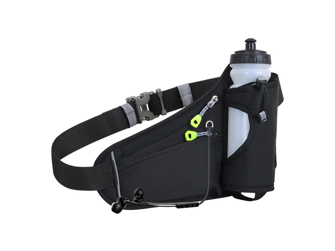 Bolsa Cintura com Porta Garrafa para Esportes Ao Ar Livre