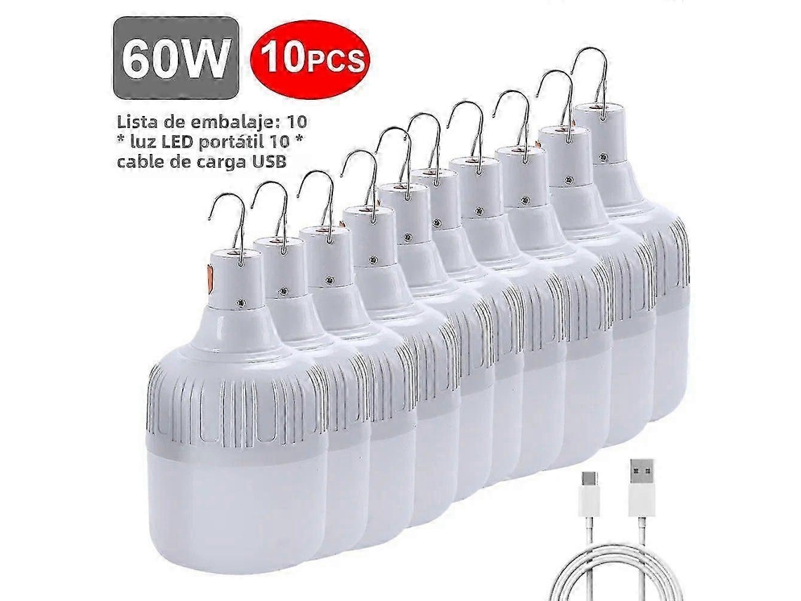 Nova Lanterna Led Recarregável Usb Portátil De Alta Qualidade Para Acampamento, Emergência Olysi Shop
