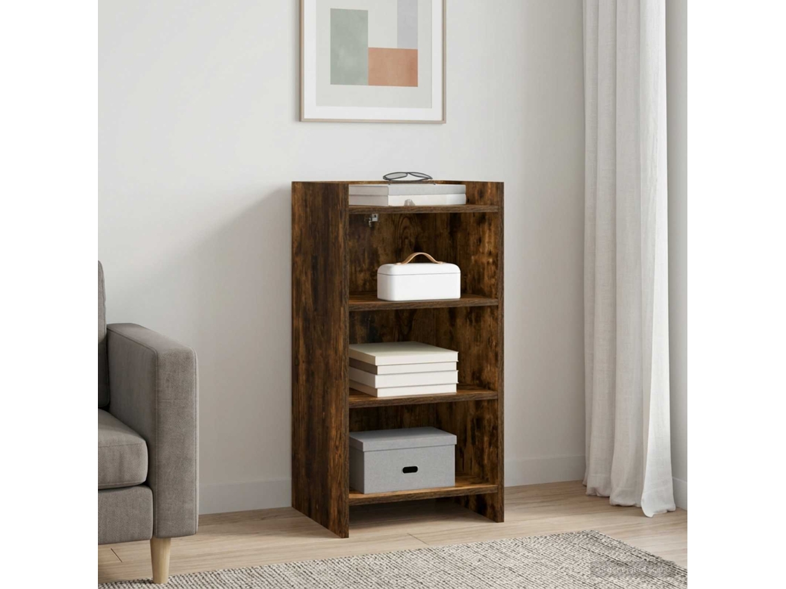 Vidaxl Buffet Carvalho Fumado 40 X 36 X 80 Cm Derivados De Madeira