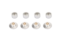 4pcs Pés De Isolação Para Alto-falante Hifi Com Absorção De Impacto Espículas Anti-vibração Prata
