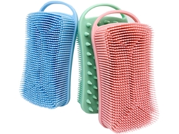Lurelia Kit De 3 Escovas De Silicone Para Banho De Cuidado Corporal, Dupla Face