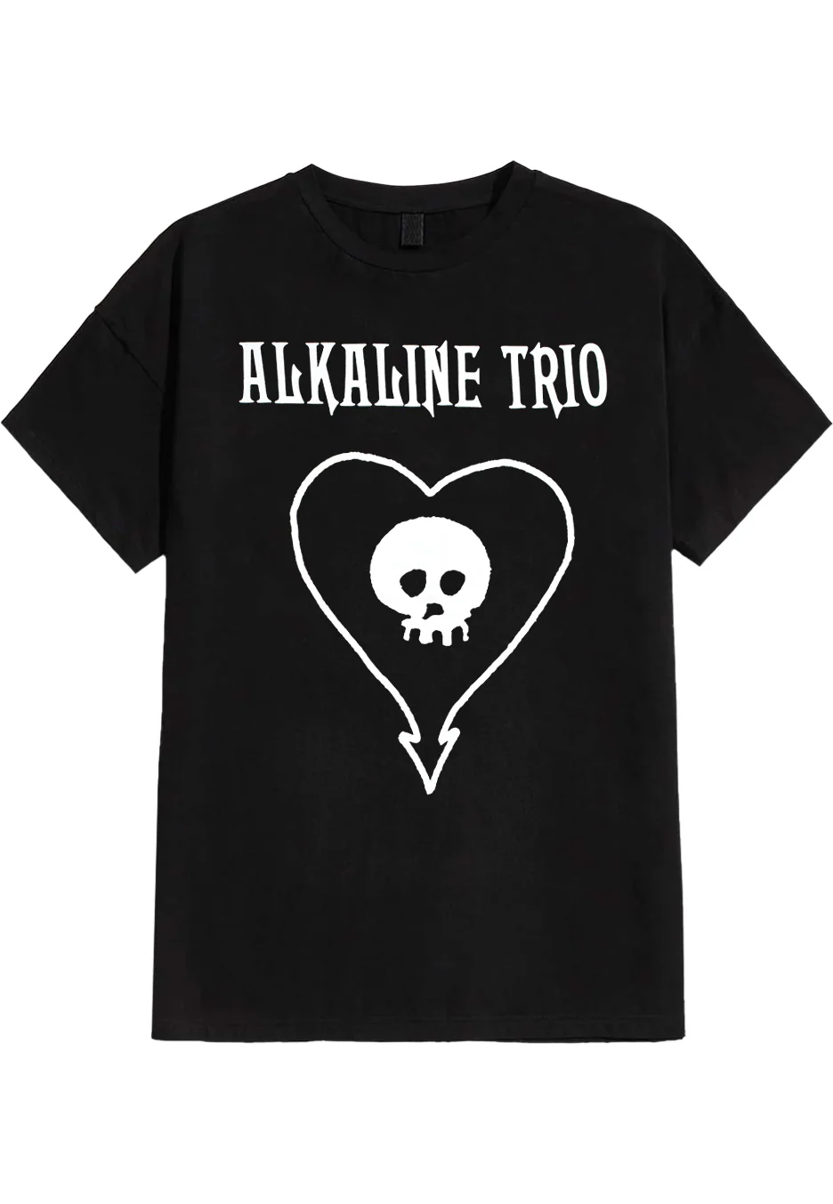 Size:xxxl Rockinstone Alkaline Trio - Classic Heartskull - T-shirt Unisex Adults