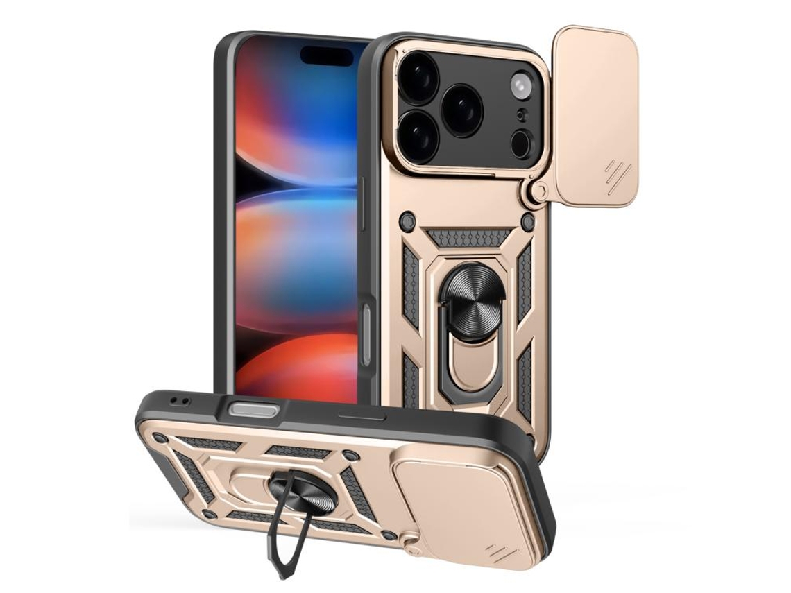 Capa Para Iphone 17 Pro - Tampa Deslizante Para Câmera - Tpu Pc
