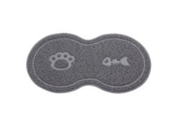 Guardanapo para Tigela de Pet em Pvc Forma 8 Cães Gatos Anti despacho 45x26cm S/MARCA