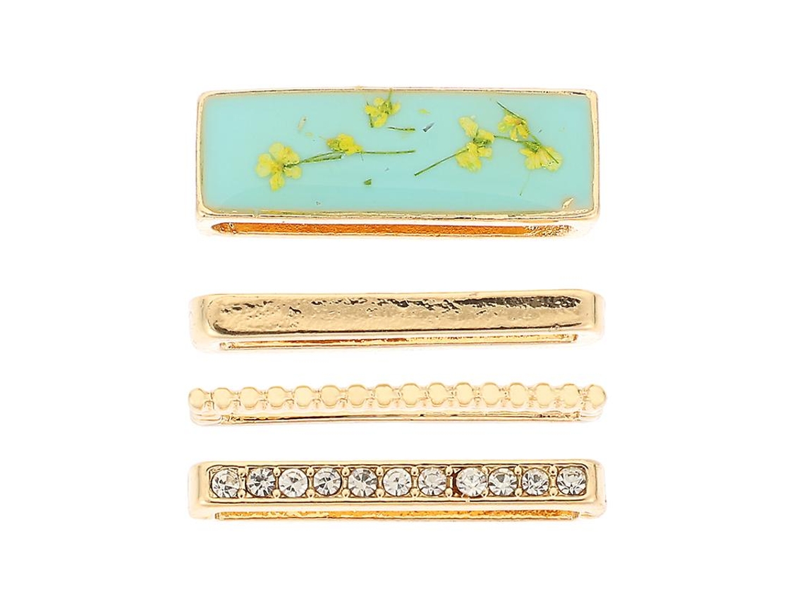 4 Unidades De Pingente De Pulseira De Silicone