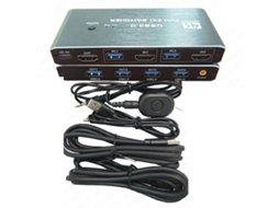 Hub Usb 3.0 com Switch, Compatível com 4k, Seletor, Estação de Acoplamento 2 SFUSHOS