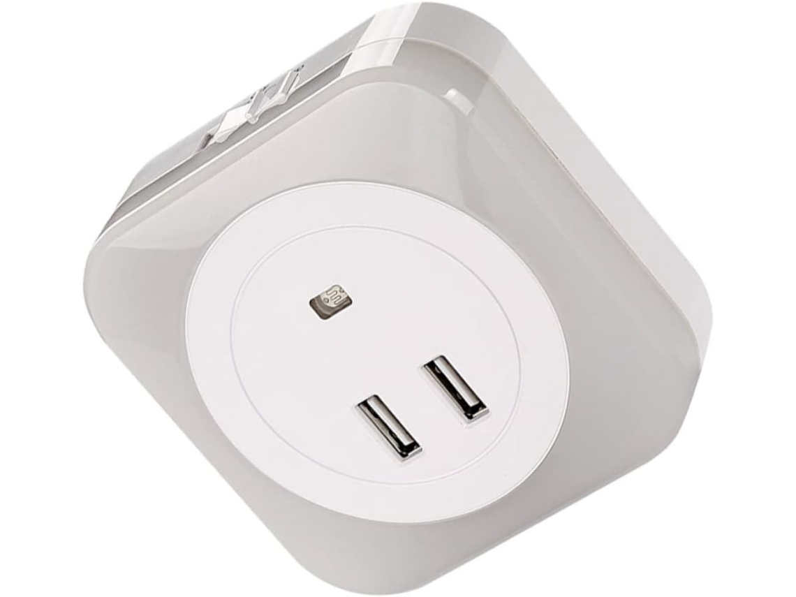 Luminária Noturna Usb Dupla Operitacx 0 6w Branca Para Quarto