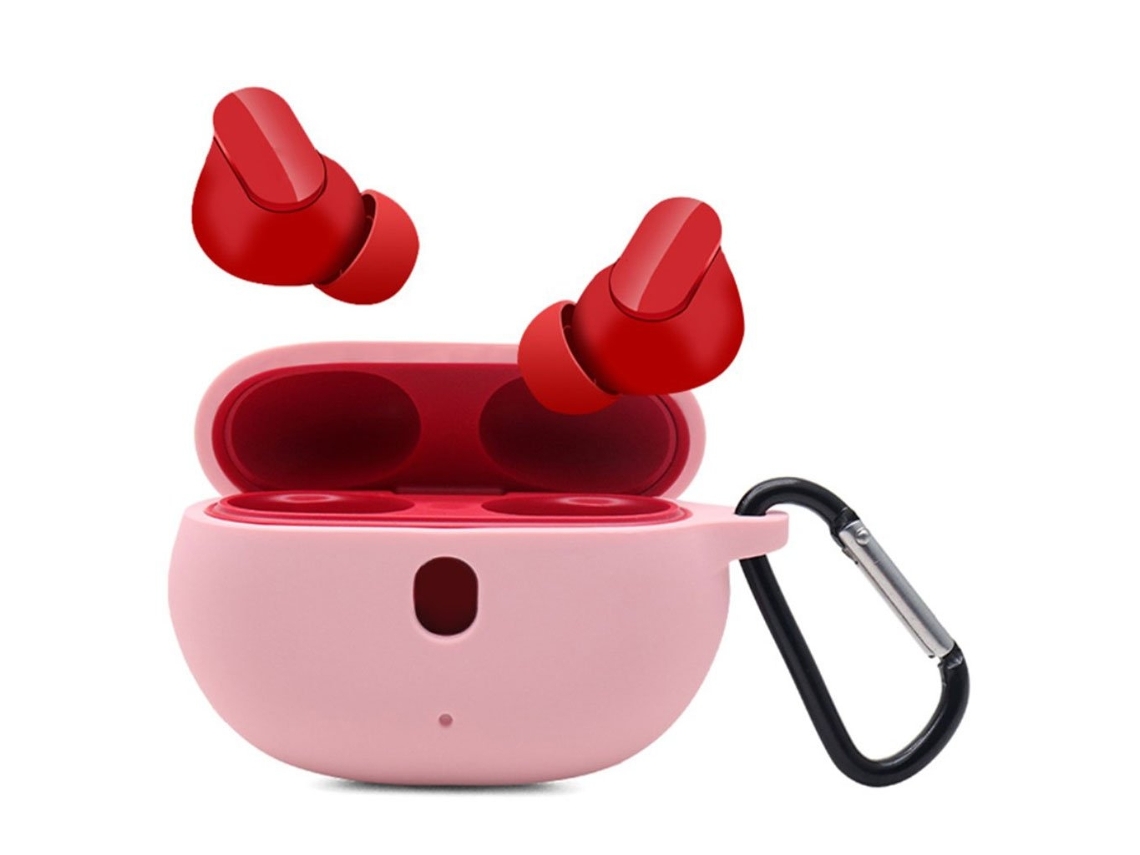 Capa De Silicone Para Beats Studio Buds Rosa Brilvibera
