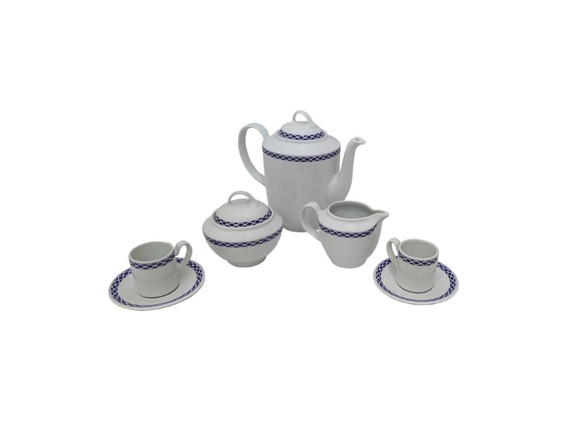 Cafe 27 piezas aloia elegance azul juego
