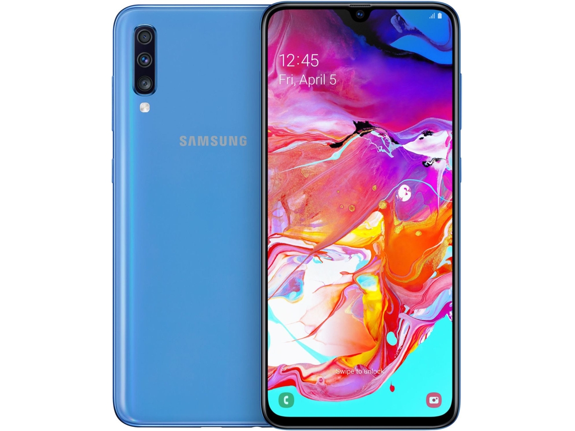 Smartphone SAMSUNG Galaxy A70 (Recondicionado Sinais de Uso - 128 GB - Azul)